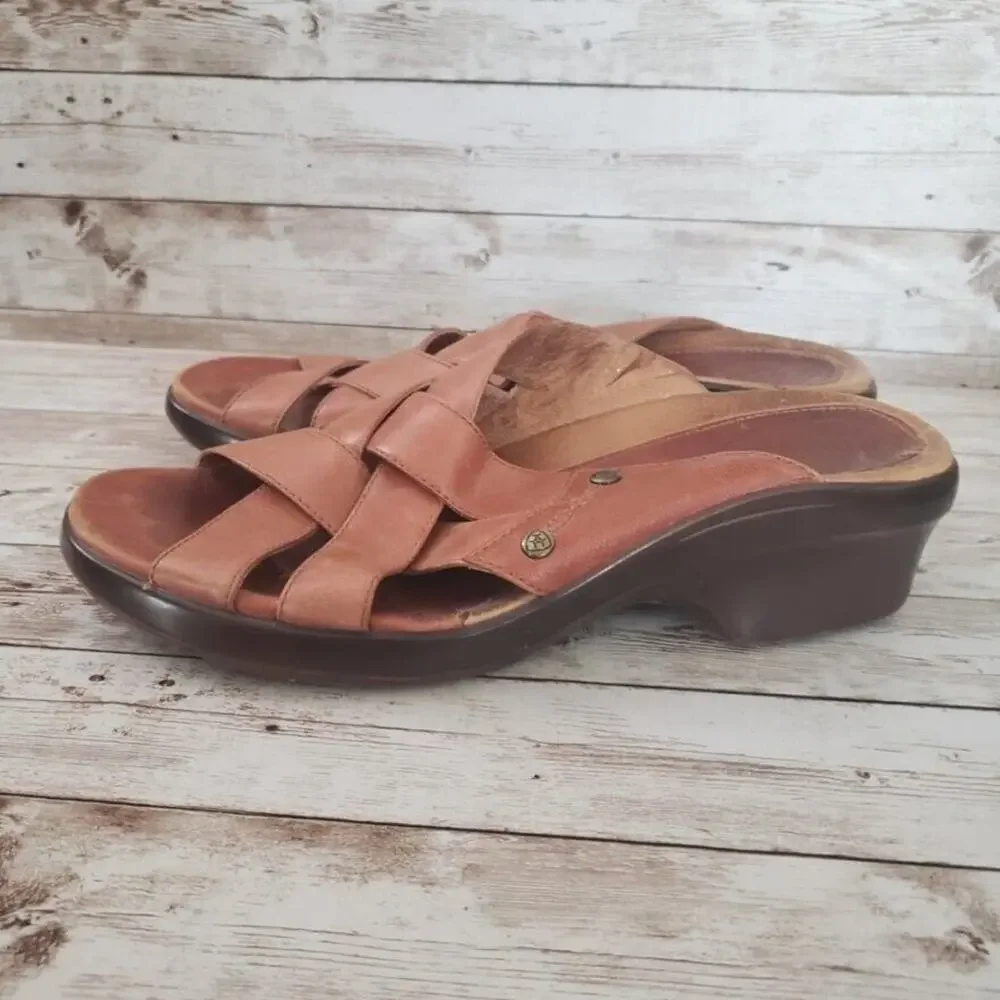 Ariat Women's Leather Upper Brown Sandals Size 9 B
